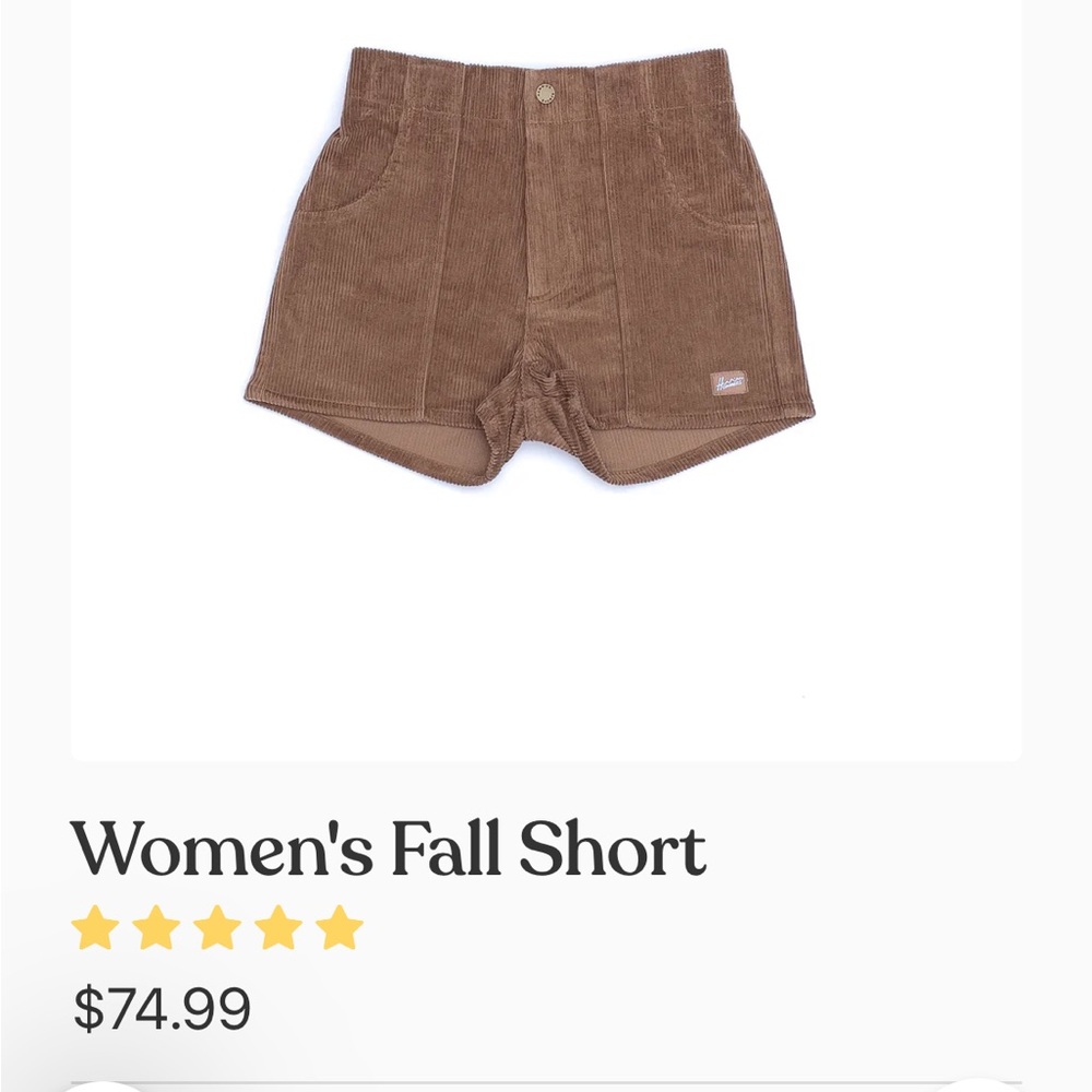 Hammies Womens Corduroy Shorts Size 24